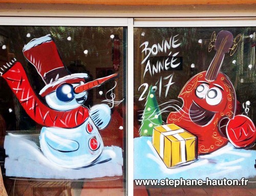 peinture vitrine noël 58