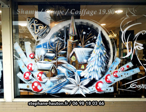 peinture vitrine noël 155