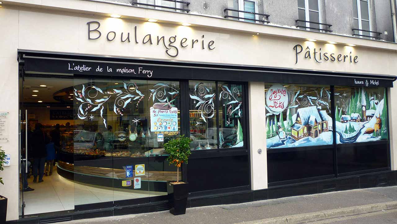 Vitrine Noël 4 – Peinture